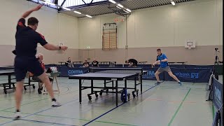 Stadtmeisterschaft Themar_Alexander Krebs (TTR2001) vs.Top-AntiTop-Player David (TTR2021) / 20230805