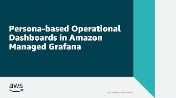 Persona-based Operational Dashboards in Amazon Managed Grafana | Amazon Web Services