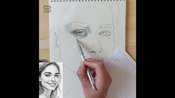 Realistic Portrait Drawing Tutorial | How to Draw a Face (3/4 View) – No Loomis Method