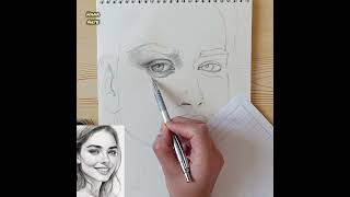 Realistic Portrait Drawing Tutorial | How to Draw a Face (3/4 View) – No Loomis Method Realistic Portrait Drawing Tutorial | How to Draw a Face (3/4 View) – No Loomis Method