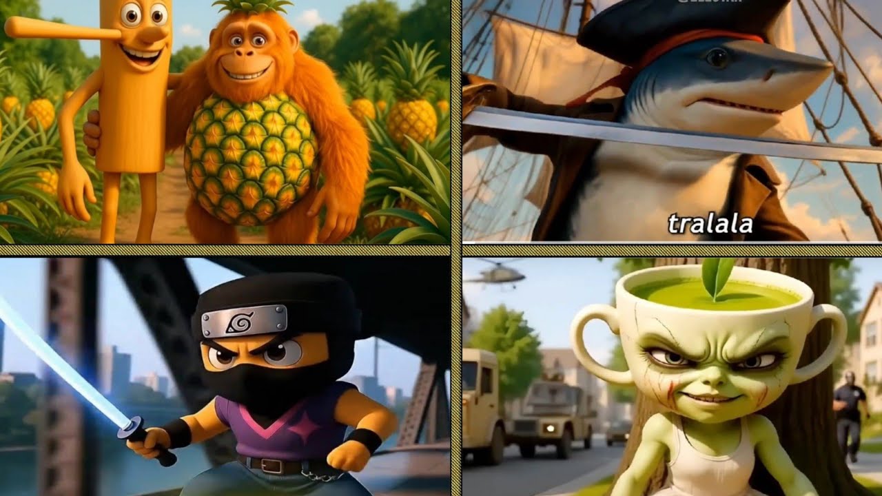 BRAINROT ANIME🆚TUNG TUNG TUNG SAHUR🆚BRAINROT ZOMBIE🆚TRALALERO TRALALA PART-2 | TILES HOP