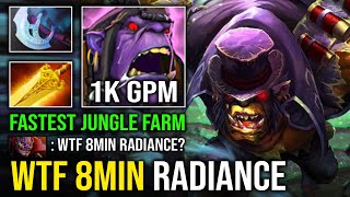 How to Get 8Min Radiance Fastest Jungle Max Stack Neutral Creeps Gift Aghs Solo Mid Alchemist Dota 2