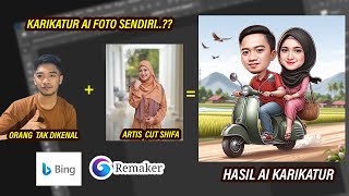 How to Make a Caricature Image (Your Own Face) with AI Bing and Remake AI - AI TUTORIAL #1 #ai