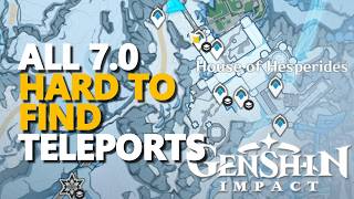 All Secret Teleports 7.0 Snezhnaya, Volkodlak Tundra, Everfrozen Earth, Flamefeather Valley Genshin