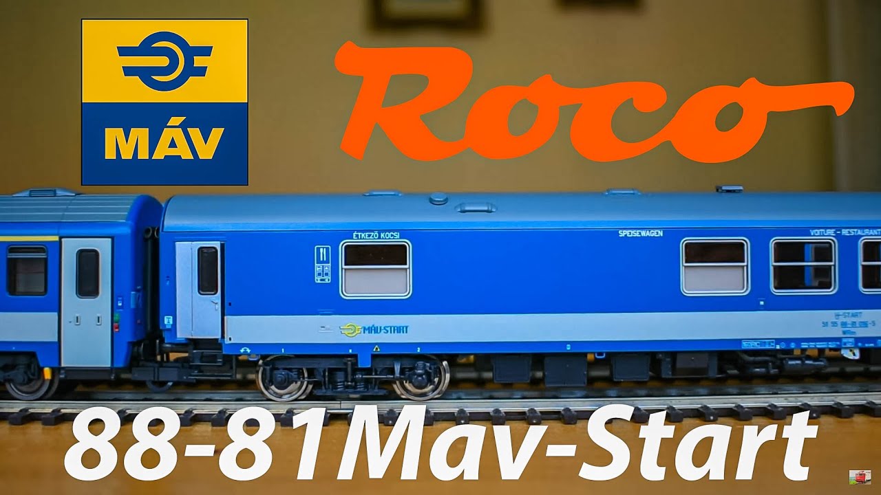 Roco 74824 voie H0 Voiture-restaurant du MAV-Start, époque VI