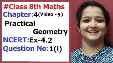Ncert Class 8 Maths Chapter-4 Practical Geometry (Video-5 )  Ex-4. 2 Q-1(i)