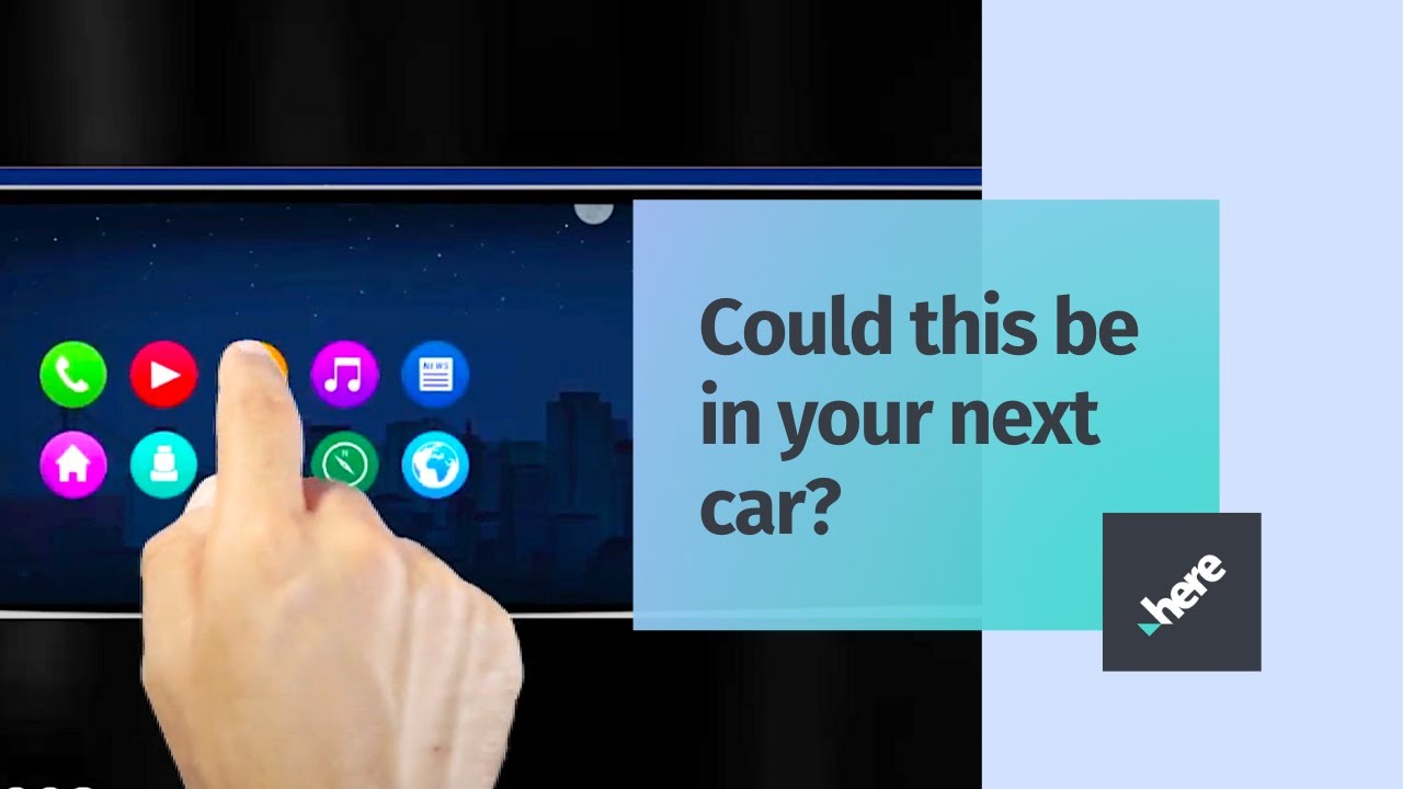 This is what the dashboard of the future looks like | HERE