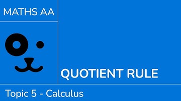 Quotient rule [IB Maths AA SL/HL]