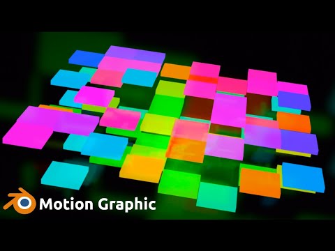Blender 2.92 -Simple Motion graphic with audio visualization tutorial