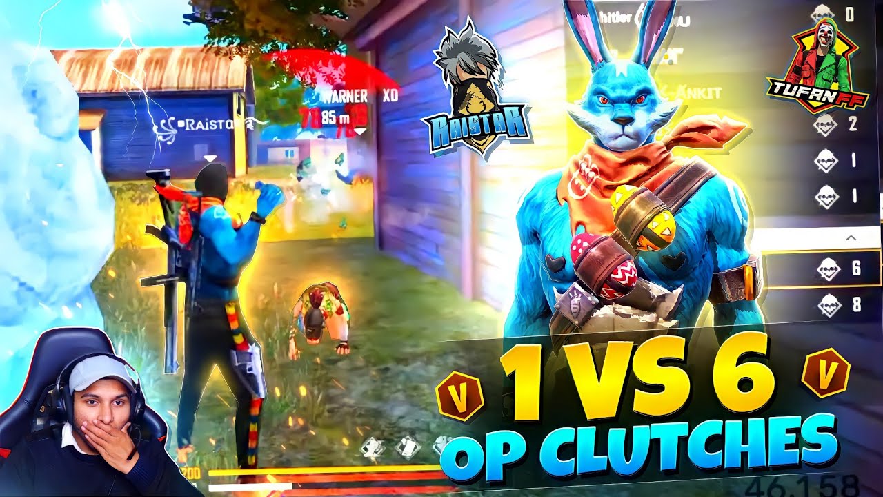@Rai Star : GODMODE 😱 || 1 V 6 Squad Wipe Out 🔥 || Tufan Ff vs Raistar ? - Garena Free Fire