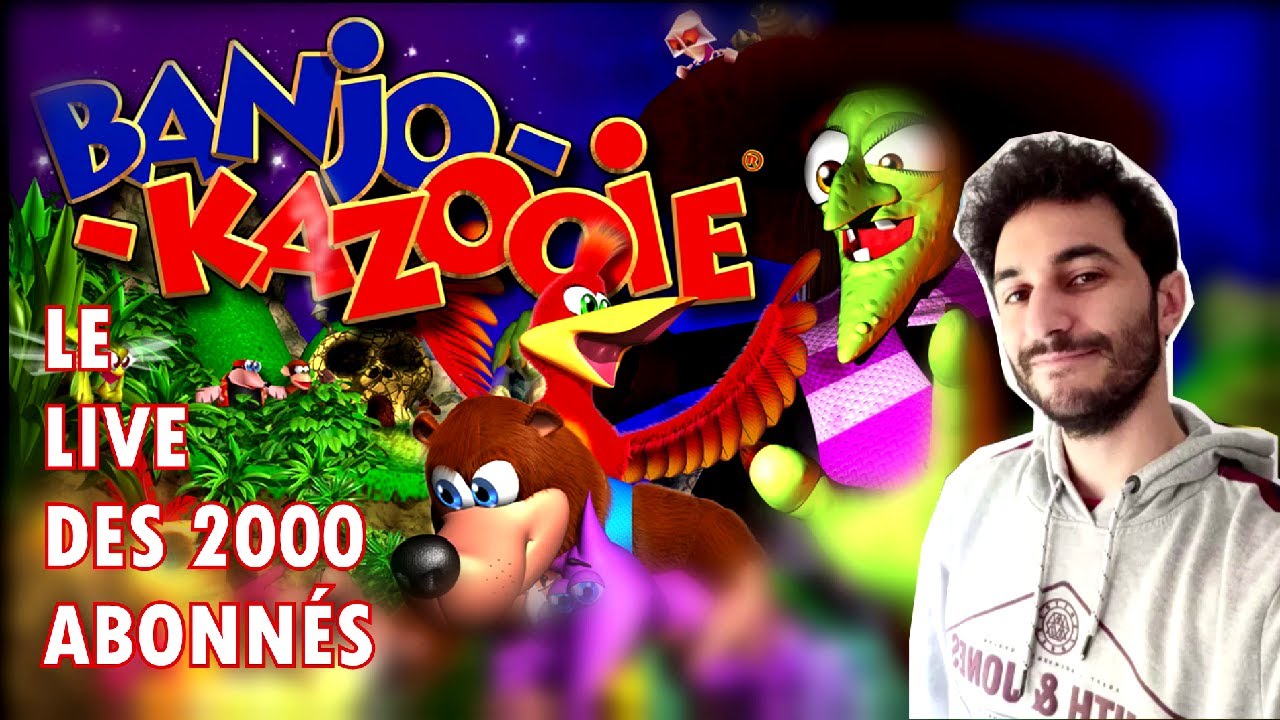 Le LIVE des 2K ! - On (re)découvre BANJO-KAZOOIE (NINTENDO 64) 🥳🎉