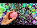 #124 TWISTED BALLOON ACRYLIC POUR FLUID ART PAINTING