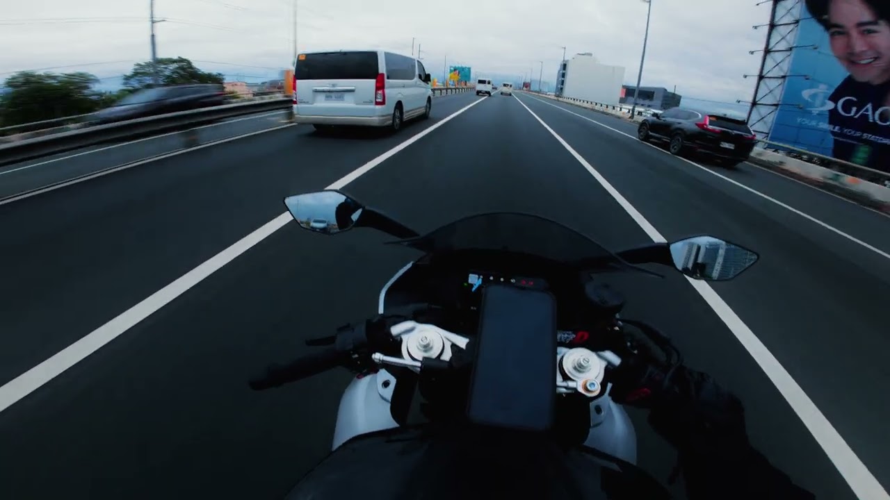 gloomy skyway ride | CFMOTO 675SR-R | SC Project Exhaust