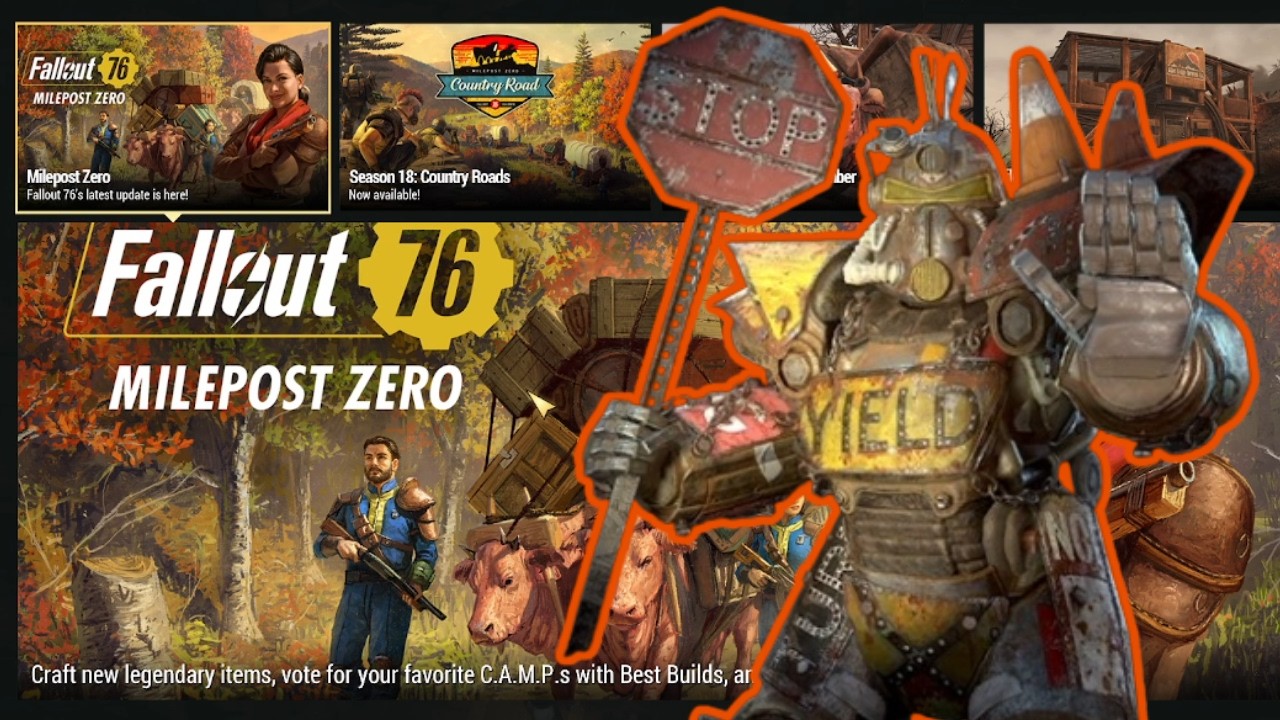 Fallout 76 Season 18 Milepost Zero Has EPIC Power Armor Skins!