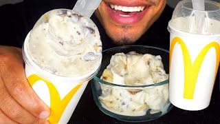 MCDONALD S NEW CHOCOLATE PRETZEL MCFLURRY REVIEW TASTE TEST CANDY ASMR MUKBANG