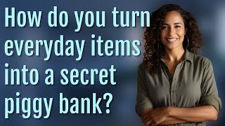 How do you turn everyday items into a secret piggy bank?