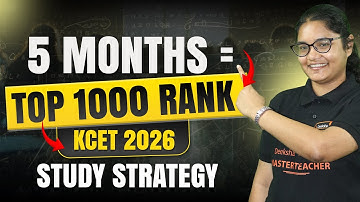 📘 KCET 2026 Study Strategy | 5 Months Plan to Finish Syllabus & Score High!