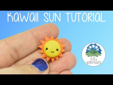 How To Make A Simple Kawaii Sun Back To Basics Polymer Clay Tutorial Blue In Wonderwood Youtube
