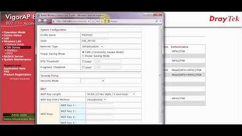 DrayTek VigorAP800 Station mode