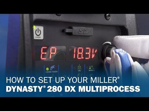 Miller Dynasty 280DXマルチプロセス溶接機のセットアップ方法