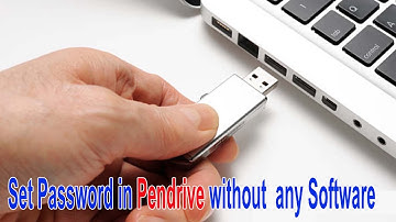 How to set Password in Pendrive without  any Software in Bangla