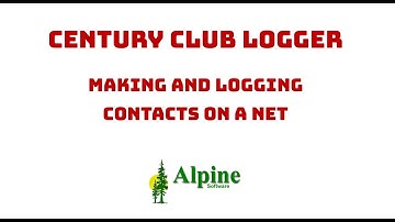 Century Club Logger Making and Logging Contacts on a Net