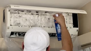 Air Conditioner Cleaning Using Aircon Spray for Coils and Blower / Step by Step / DIY at home