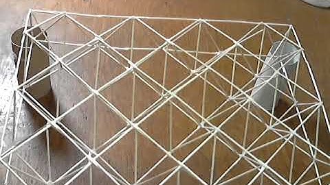 Engineered offset grid, Double layer truss, canted design