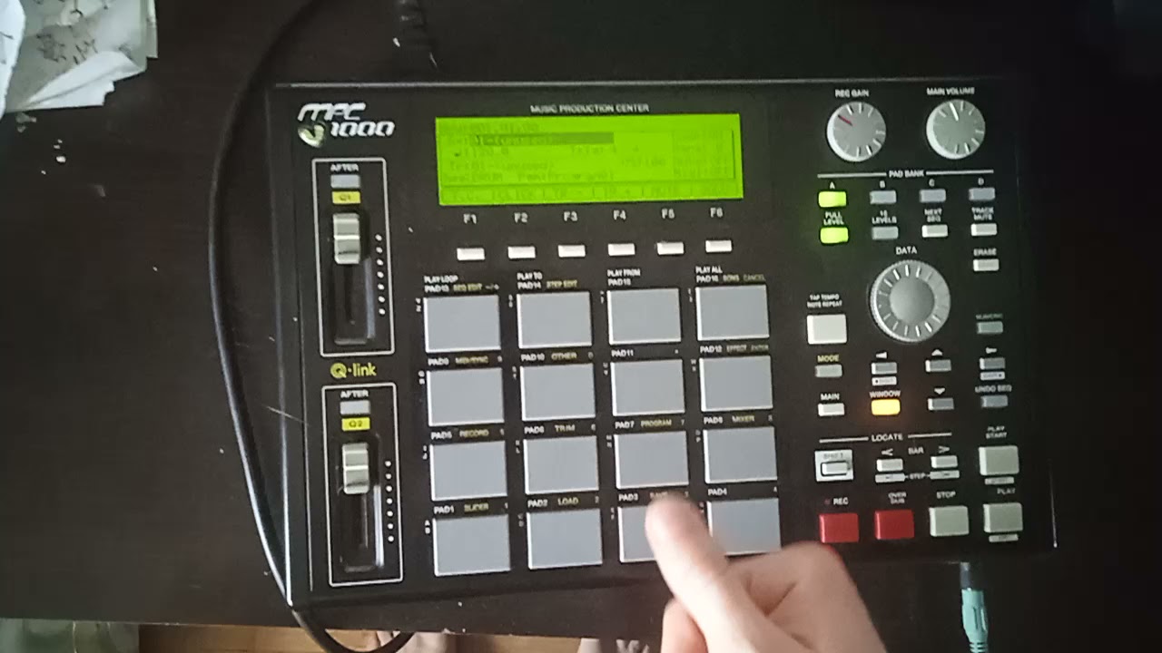 MPC1000BK-N pads test