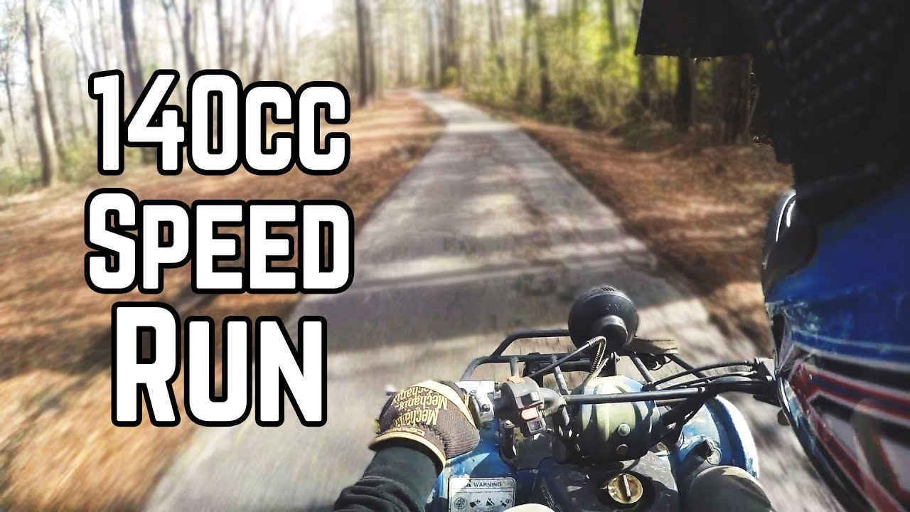 140cc Mini ATV Top Speed Run, Kick Start, Oil Cooler YouTube