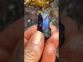 Found a wild looking rainbow 🌈 iridescent Quartz crystal at Graves Mtn in Georgia!!