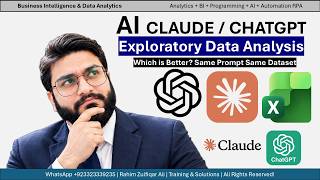Exploratory Data Analysis EDA in Excel by Using CLAUDE / CHATGPT | Excel AI Mastery 2026-2027