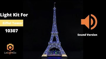 Sound + Standard Remote Light Kit For LEGO Icons 10307 Eiffel Tower - Eiffel Tower 10307 - Tallest