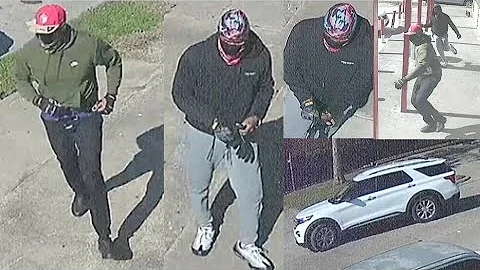 Robbery by force in front of a convenience store a...