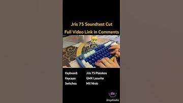 Jris 75 Soundtest Cut (See comments for full build & soundtest video) #shorts