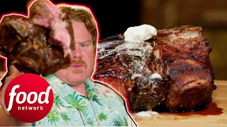 Casey Devours This 49 Oz Steak With A Hefty Side | Man V Food