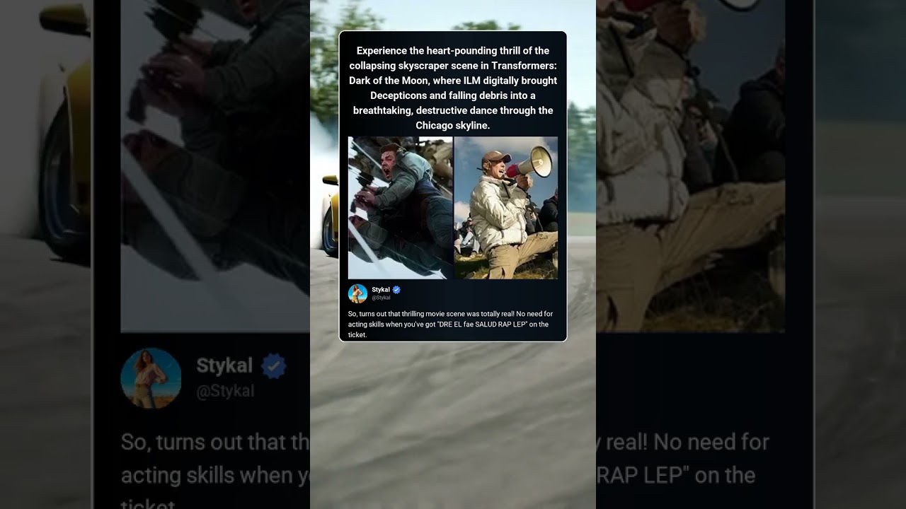 Experience the heart-pounding action as Transformers Dark of the Moon captures the thrilling collaps