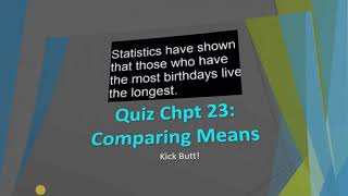 Chpt 24 Inferences for Paired Samples and Blocks