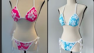 How To Make A Bikini Bra Top DIY/ How To Cut And Sew Bra Top Diy