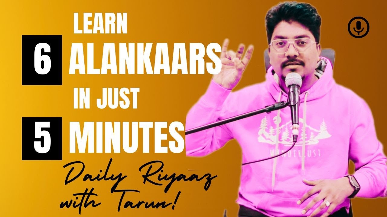 Learn 6 Basic Alankaars in just 5 Minutes | Vocal Riyaz with Tarun | KSV Music Tutorials
