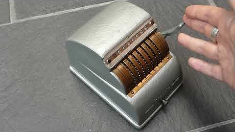 The Precise adding machine