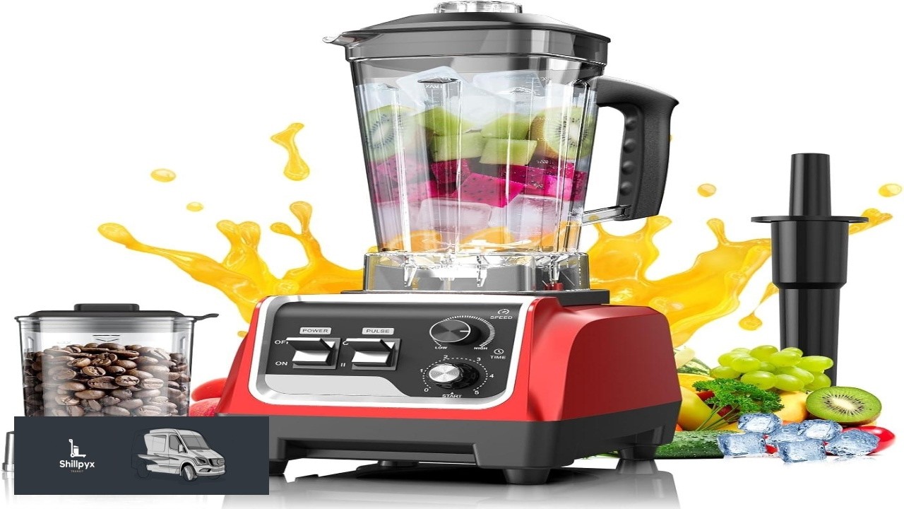 Blenders for Kitchen 1800W Powerful Smoothie Blender and Grinder Combo 70OZ Large