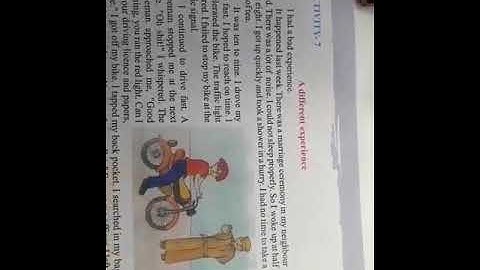 Std-6 || English || Unit-4 || Watch Your Watch || Activity 7 "A different experience" || Part-4