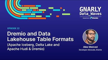 EP22 - Dremio and Data Lakehouse Table Formats (Apache Iceberg, Delta Lake and Apache Hudi & Dremio)