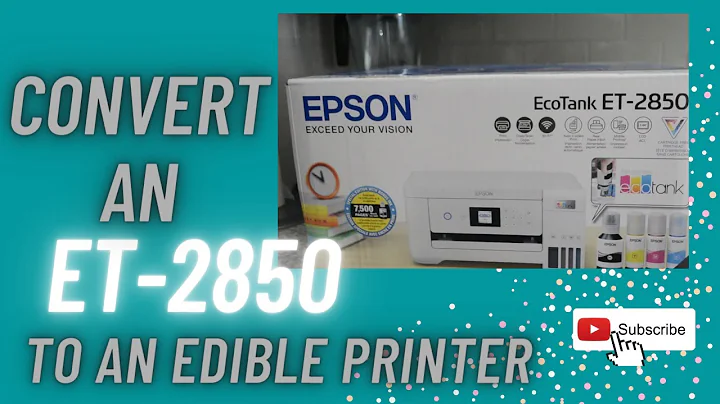HOW TO CONVERT AN EPSON PRINTER INTO AN EDIBLE PRINTER