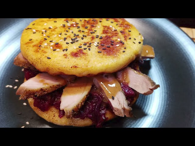 Kartoffel Burger Brötchen Sandwich
