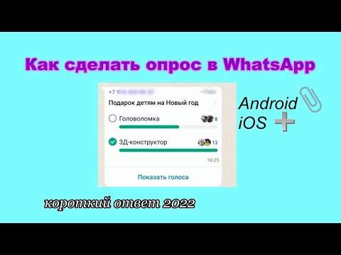 Как сделать опрос в WhatsApp