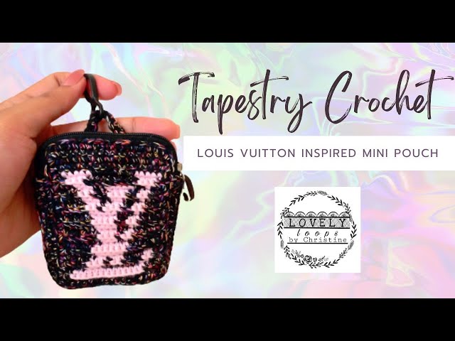 Tas Rajut Cantik Tapestry Louis Vuitton - Crochet Checkerboard pattern ala  LV 