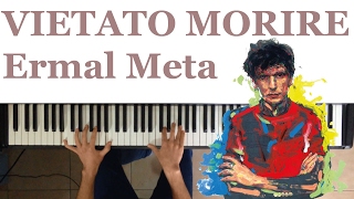 Vietato Morire - Ermal Meta - Karaoke - Sanremo 2017 - Piano Tutorial