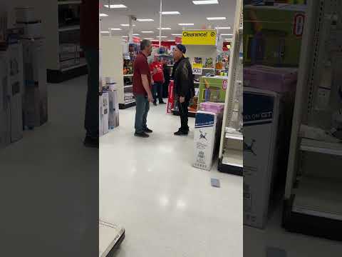 Target Employee Pushes Customer Over Toy Cars!